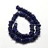 Natural Dyed Lapis Lazuli Chip Beads Strands G-E271-63-2