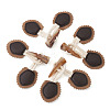 5 Pairs Resin Buttons BUTT-TA0001-48D-2