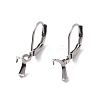 304 Stainless Steel Leverback Earring Findings STAS-G283-01P-1