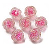UV Plating Rainbow Iridescent Acrylic Beads LS-OACR-P010-20G-1