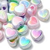 32Pcs 4 Colors UV Plating Rainbow Iridescent Acrylic Beads OACR-YW0001-32A-2