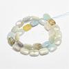 Natural Aquamarine Beads Strands G-F479-14-14x10mm-2