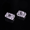 2-Hole Transparent Glass Seed Beads SEED-N004-002-C01-5