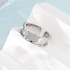 304 Stainless Steel Cuff Open Rings SA-CBACA70-01A-P-3