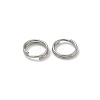 Tarnish Resistant 304 Stainless Steel Split Rings STAS-E010-7x0.6mm-2-1