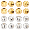 20Pcs 2 Colors Fancy Cut Faceted Round 925 Sterling Silver Beads STER-PH0001-72-1