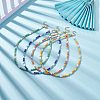 Glass Seed Beaded Necklaces for Women NJEW-JN03951-2