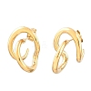 Irregular 304 Stainless Steel Stud Earrings SA-CBABBA6-02G-4