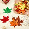 4 Sets Leaf Wool Needle Felting Decoration DIY-MA0006-83C-4