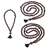 6Pcs 3 Style Natural Wood Bead Necklaces NJEW-DC00016-1
