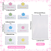 160Pcs 4 Colors Paper Foldable Header Cards CDIS-SP0001-22-2