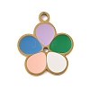 304 Stainless Steel Enamel Pendants STAS-K312-07F-G-1