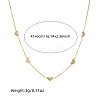Heart Stainless Steel & Natural Shell Necklaces & Stud Earrings & Bracelets Sets FS-WGB84F7-01-4