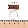 Afternoon Tea Resin & Plastic Adjustable Finger Rings for Women RJEW-K317-01E-3