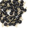 Dyed Natural Agate Faceted Round Connector Charms KK-C097-04G-04-1