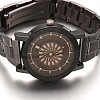 Gunmetal Plated Stainless Steel Rhinestone Wristwatch Quartz Watches X-WACH-E020-08A-01-2