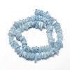 Natural Aquamarine Chip Beads Strands X-G-E271-96-3