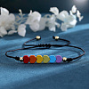 Friendship Rainbow Heart & Brass Bead Adjustable Braided Bracelets VD3512-2-3