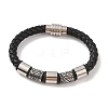 Braided Microfiber Leather Cord Bracelets BJEW-B096-18B-1