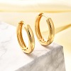 Rack Plating Ring Brass Hoop Earrings for Women EJEW-C125-14G-1