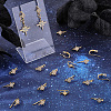 20Pcs Brass Micro Pave Clear Cubic Zirconia Star Earring Hooks KK-BBC0028-99-4