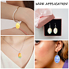 36Pcs 6 Colors Alloy Hollow Geometric Open Back Bezel FIND-CA0010-67-7