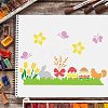 Large Plastic Reusable Drawing Painting Stencils Templates DIY-WH0202-134-5