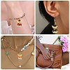 20Pcs 10 Colors Faceted Glass Pendants PALLOY-SZ00011-7