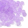 Frosted Transparent Acrylic Beads OACR-P029-03B-04-1