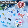 30Pcs Spray Painted Alloy Swivel Clasps FIND-SP0004-94-7