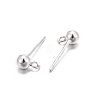 925 Sterling Silver Ear Stud Findings X-STER-K167-042C-S-2