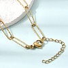 5MM 304 Stainless Steel Textured Paperclip Chain Necklaces for Women Men SA-CBA37BC-20G-3