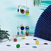 36Pcs 6 Colors Colored Glass Mosaic Tiles DIY-OC0009-46-6