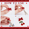 42Pcs Alloy Stud Earring Findings EJEW-ME0001-02B-3