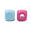Opaque Baking Paint Acrylic European Beads OACR-G055-03-2