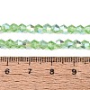 AB Color Plated Transparent Glass Beads Strands GLAA-G127-01-02K-2