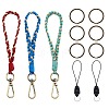 3Pcs Boho Macrame Wristlet Keychain Keying KEYC-SW00004-09-1