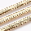 Ion Plating(IP) 304 Stainless Steel Herringbone Chain Bracelets BJEW-P235-20G-2