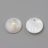 Freshwater Shell Pendants SHEL-Q010-003G-2