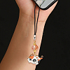28Pcs 7 Colors Printed Alloy Pendants FIND-BM0001-01-6