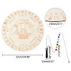 2Pcs Wooden Round Planchette DIY-GA0002-39A-2