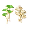Alloy with Enamel Ear Studs LS-EJEW-U002-07B-1