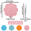 4Pcs 4 Colors Silicone Placemats AJEW-GF0008-27-2