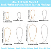 80Pcs 8 Styles Brass Hoop Earring Findings FIND-BBC0004-67-2