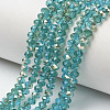 Electroplate Glass Beads Strands EGLA-A034-T3mm-K19-1
