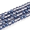 Baking Paint Transparent Glass Beads X1-DGLA-N011-4mm-08-1