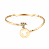 Rack Plating Brass Micro Pave Cubic Zirconia Bangles BJEW-E071-17G-01-2