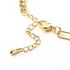 Brass Enamel Chain Bracelet Making AJEW-JB00962-6