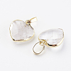 Natural Gemstone Pendants G-G737-14-3