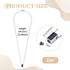 304 Stainless Steel with Black Glass Rectangle Pendant Urn Ashes Necklaces for Women Men NJEW-WH0013-83P-02-2